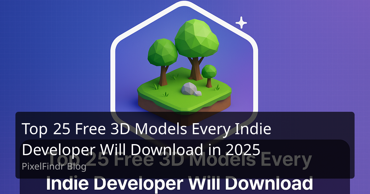 Top 25 Free 3D Models Every Indie Developer Will Download in 2025